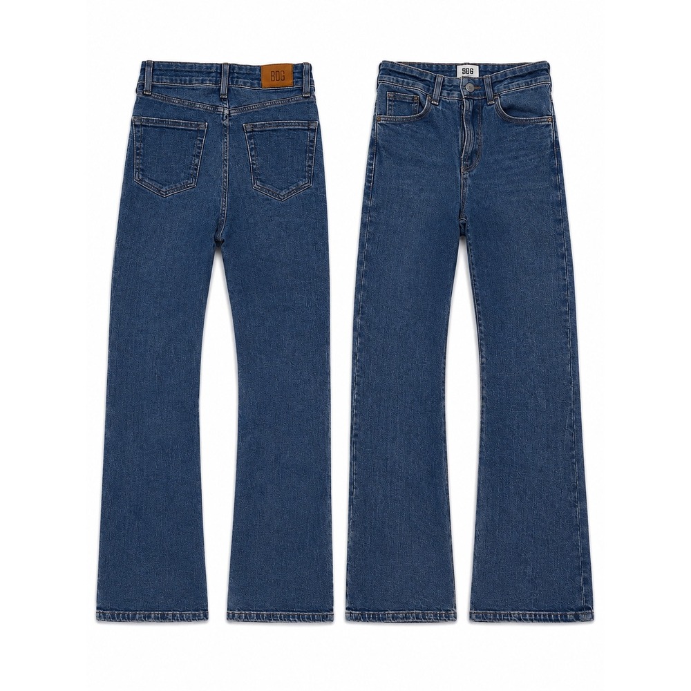 BDG Urban Outfitters Flare Jeans Womens 26 Blue High Rise Y2K Denim L30